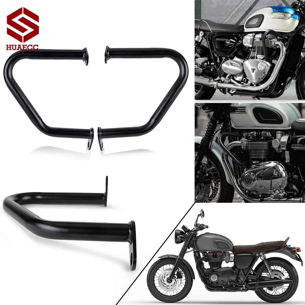 Engine Crash Guard Bars For Triumph Bonneville SE T100 T120 Thruxton 900 (2001-2015)