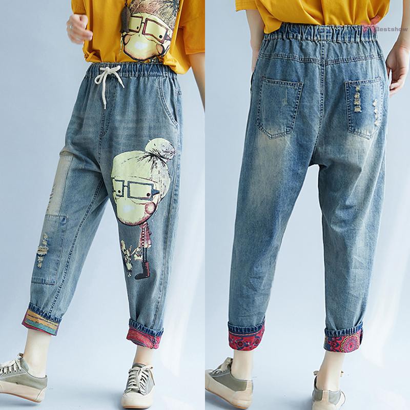 frayed waist jeans