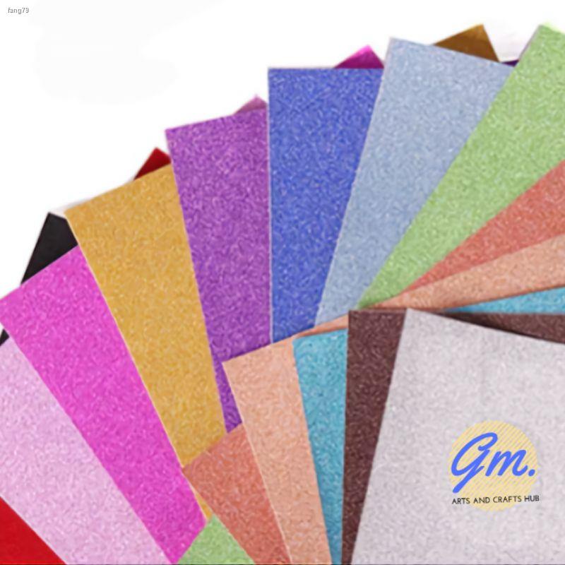 GLITTER CARDSTOCK 220gsm A4 10sheets Board Holographic Card Glittery ...