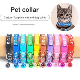 Puppy collar  cat collar paw collar with bell  dog accessories