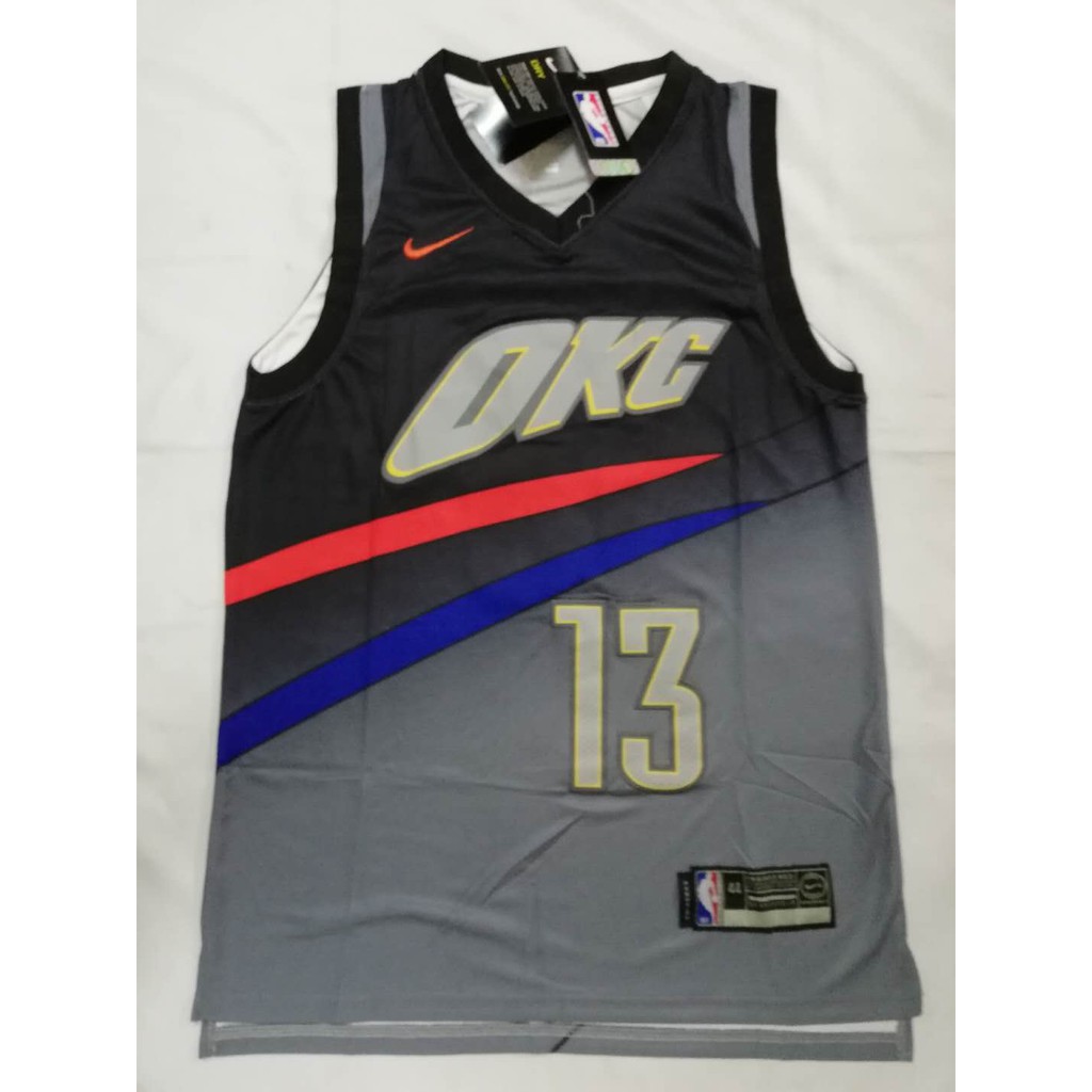 okc jersey gray