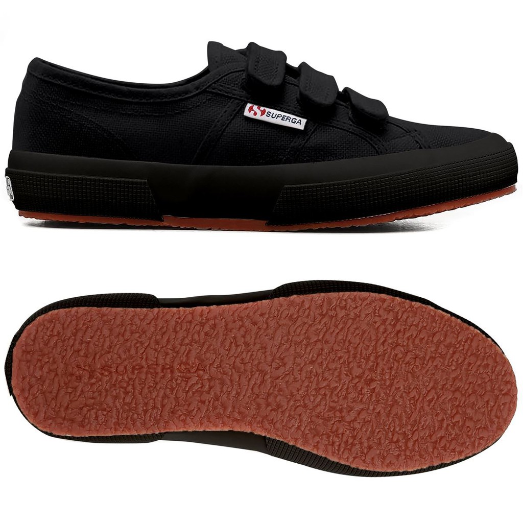 superga black strap