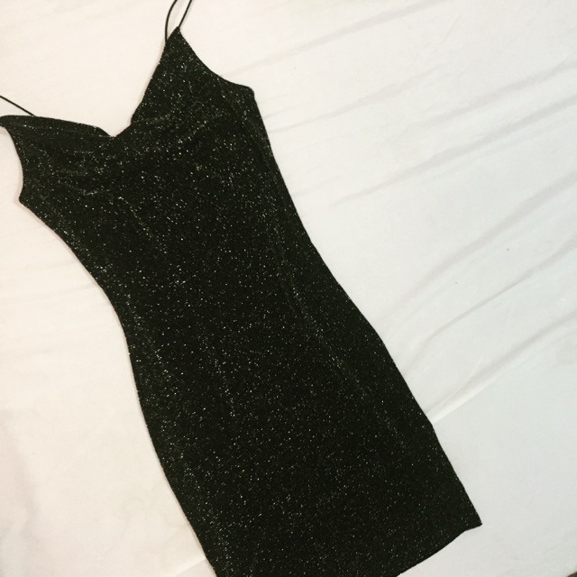 h&m black sparkly dress
