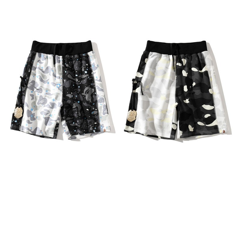 white bape shorts