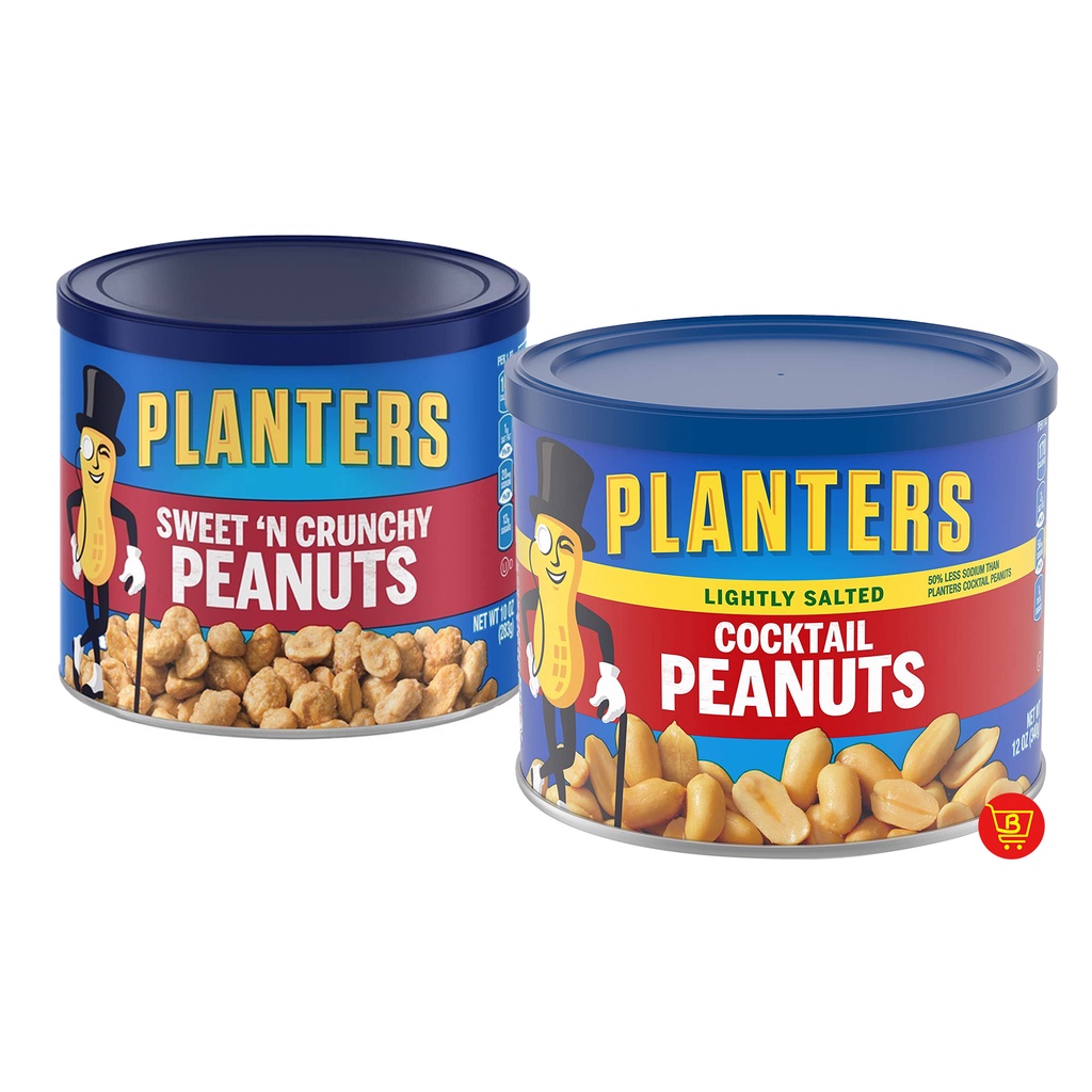 Planters Sweet N' Crunchy Peanuts 283g Lightly Salted Cocktail