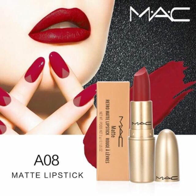 Cod Mac Matte Lipstick Frosted Gold Lipstick Cream