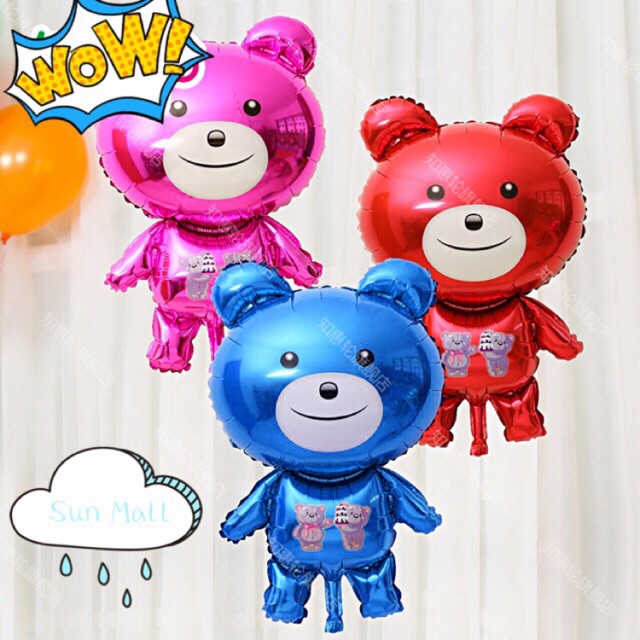 red and blue teddy bear
