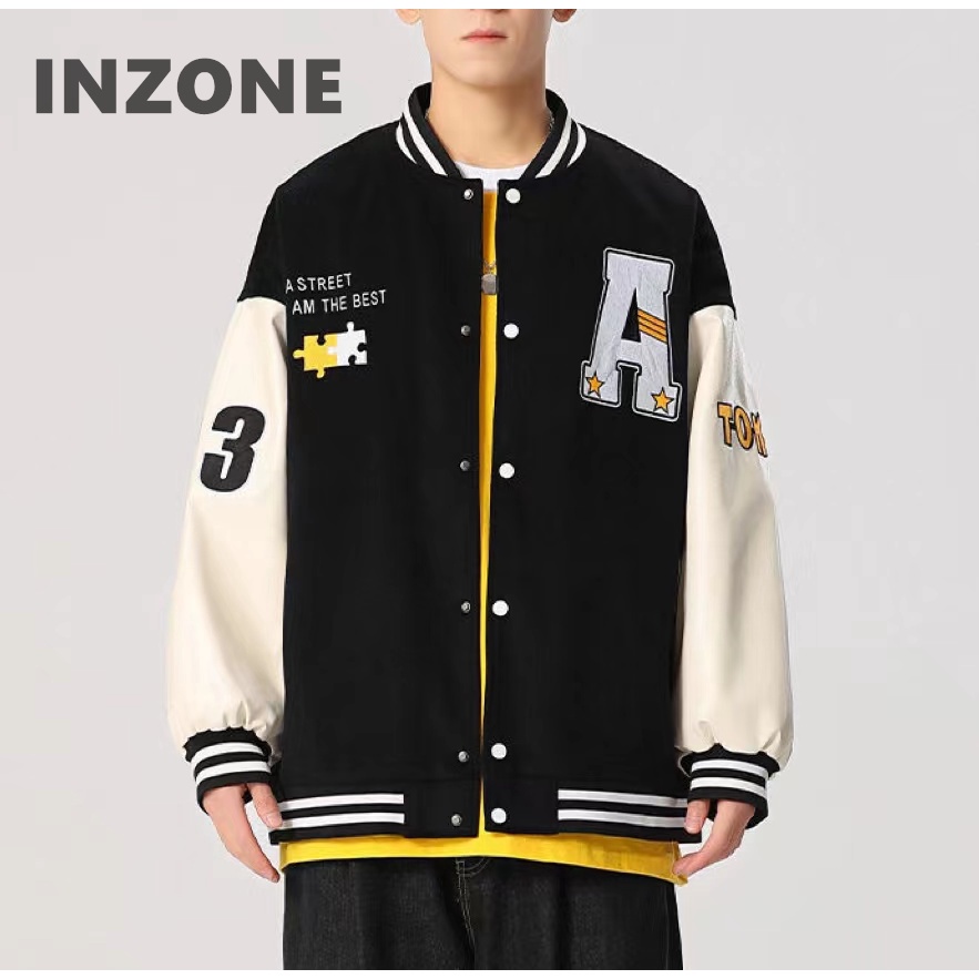 Jacket for Men Thermal Varsiy jacket Jersey Jackets Loose Embroidered