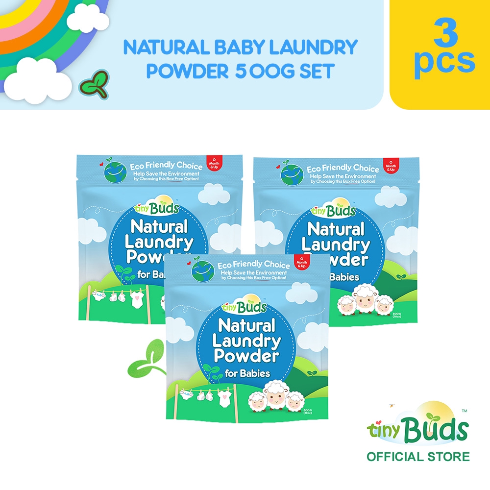 Tiny Buds Natural Laundry Powder for Babies (500G) Set of 3 Shopee Philippines