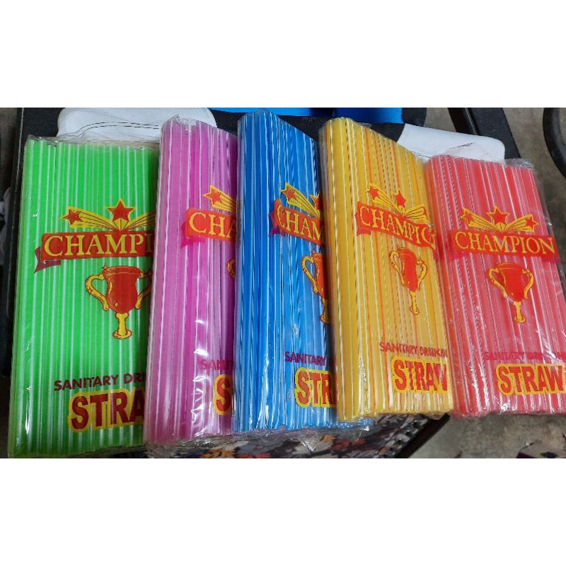Drinking Straw Champion Sanitary straw sold per pack | Shopee Philippines