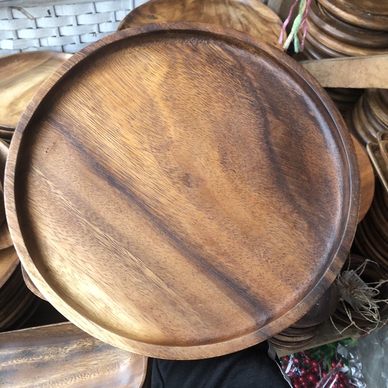 Round Wooden Tray Size 10 & 12inch Shopee Philippines