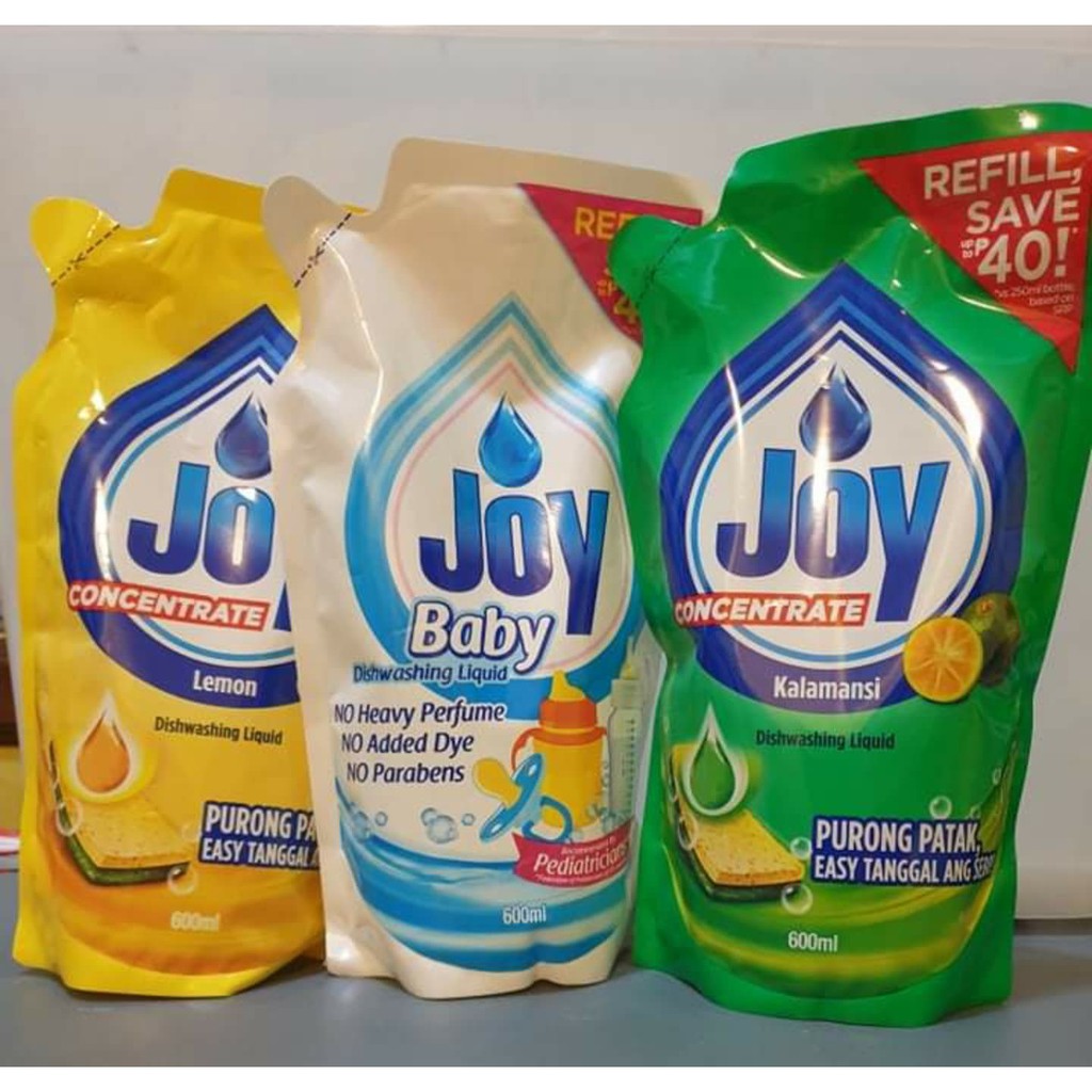 Joy Dishwashing Liquid Refill 580mL/600mL Shopee Philippines