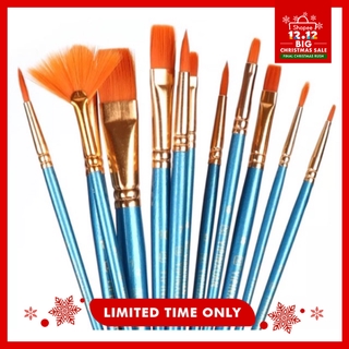 HOKKA Premium 10PCS Artist Brush Set w/ Fan Type