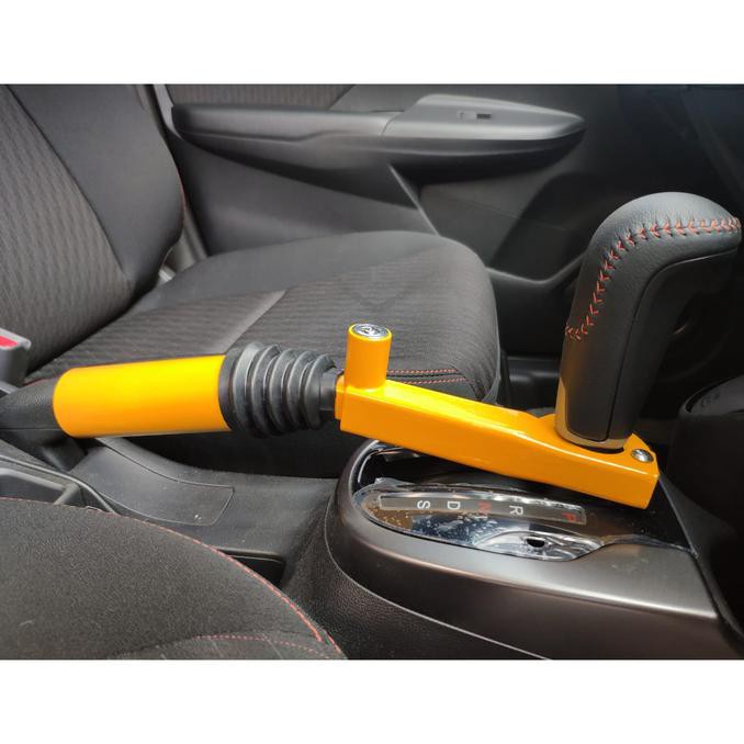 Safety Padlock Lock 2 In 1 Handbrake + Gear Shifter Anti Theft Car