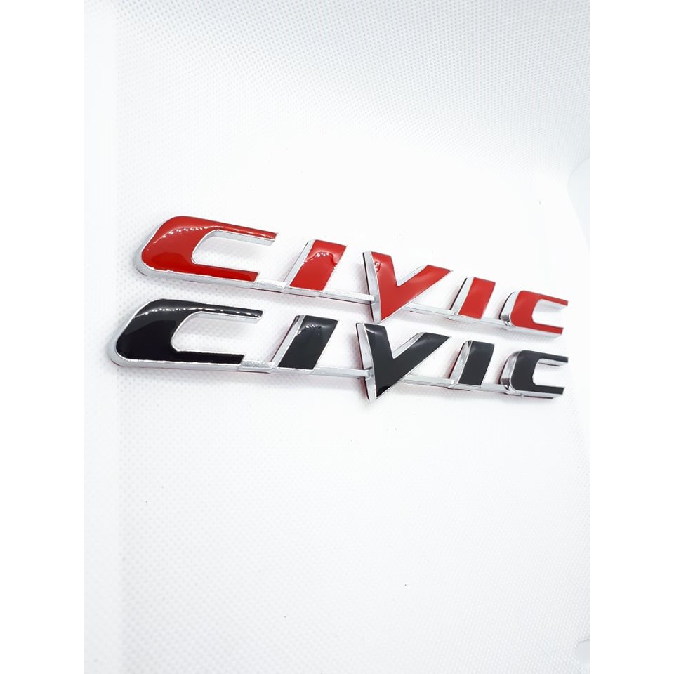 Honda Civic Emblem Letter Logo Shopee Philippines