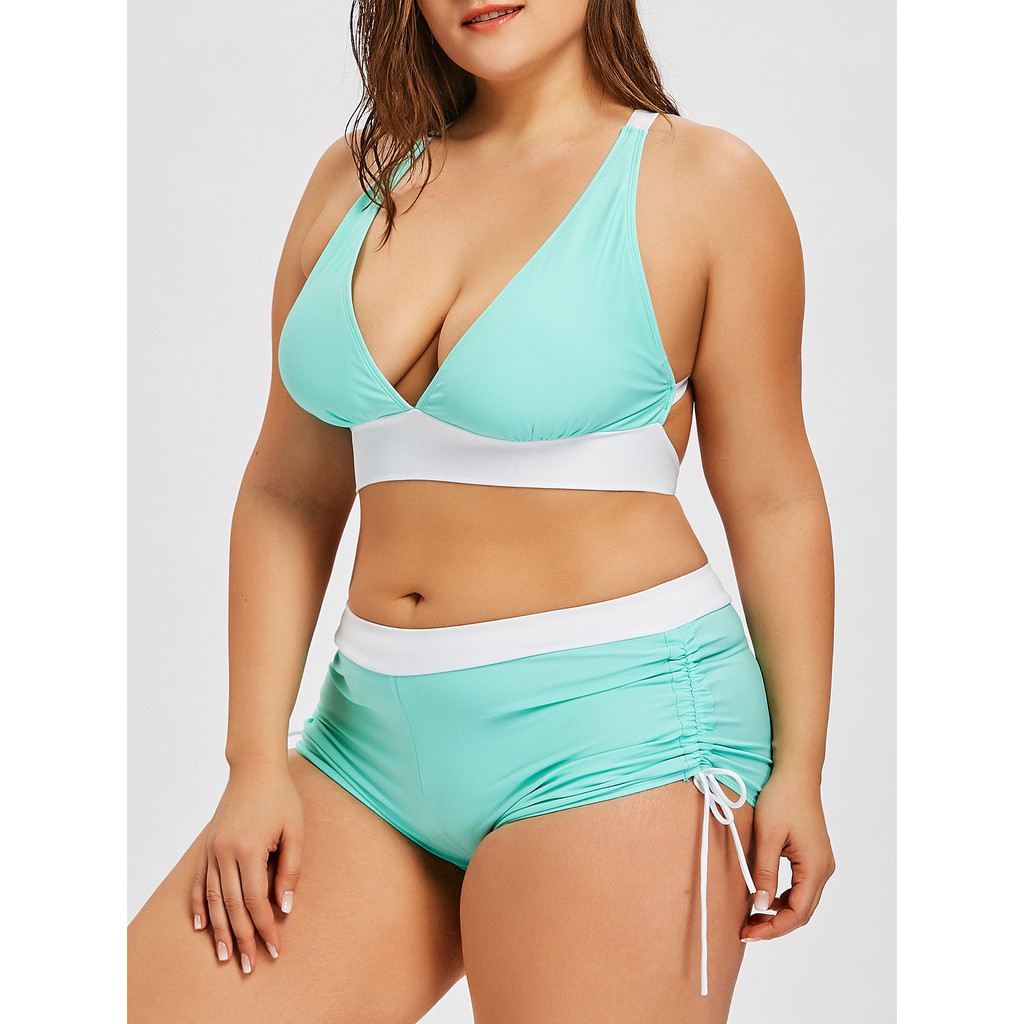 plus size boyshort swimwear