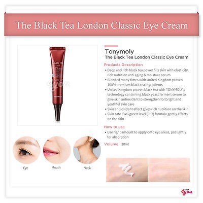 tony moly black tea eye cream