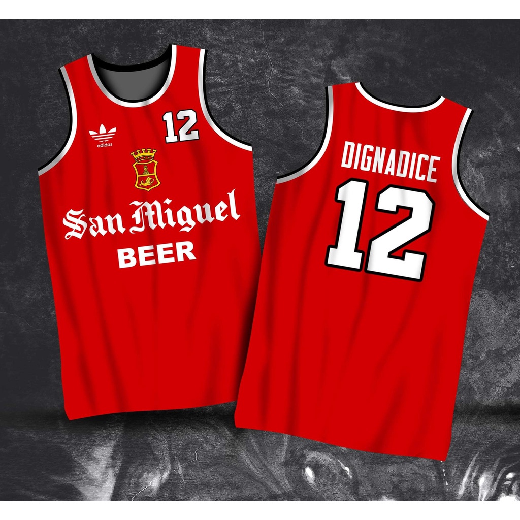 PBA RETRO JERSEY | 1989 SAN MIGUEL BEER YVES DIGNADICE #12 SAMBOY LIM ...