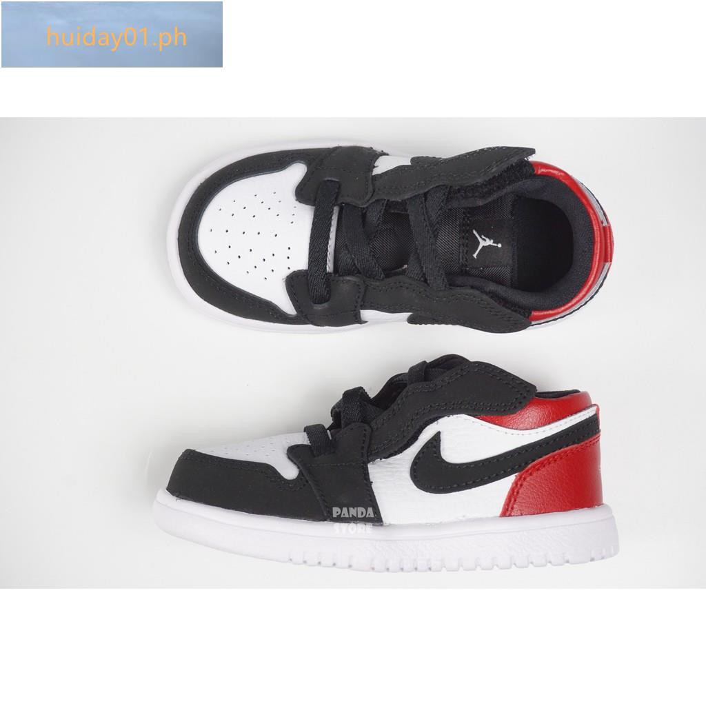 NIKE JORDAN 1 LOW ALT TD AJ1 Kids Shoes Kids Shoes Devil Felt CI3436-116  White Black Red | Shopee Philippines