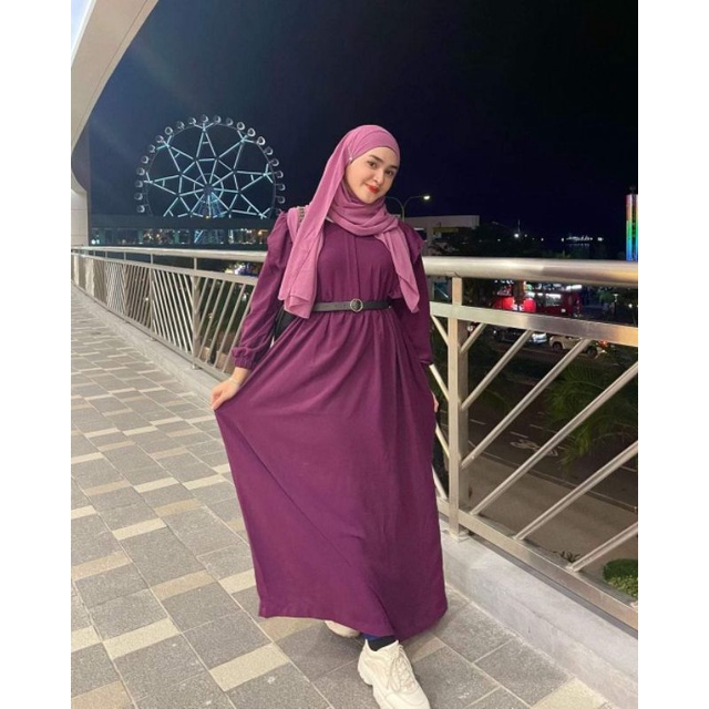 RAIFAH LONG DRESS Muslim Maxy Dress by AP Collection | Shopee Philippines