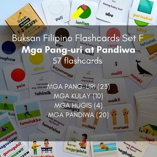 Buksan Filipino Flashcards | Set F - Mga Pang-uri at Pandiwa ...