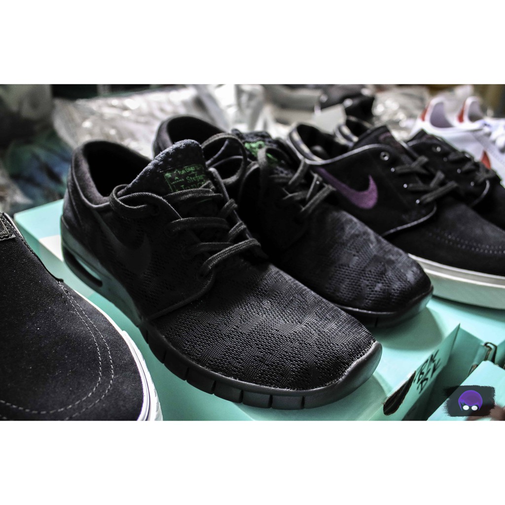 nike sb stefan janoski max black pine