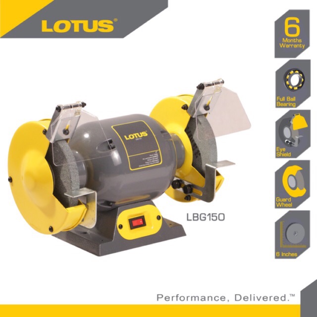 Lotus Bench Grinder 6 1 3 Hp Lbg150 Shopee Philippines
