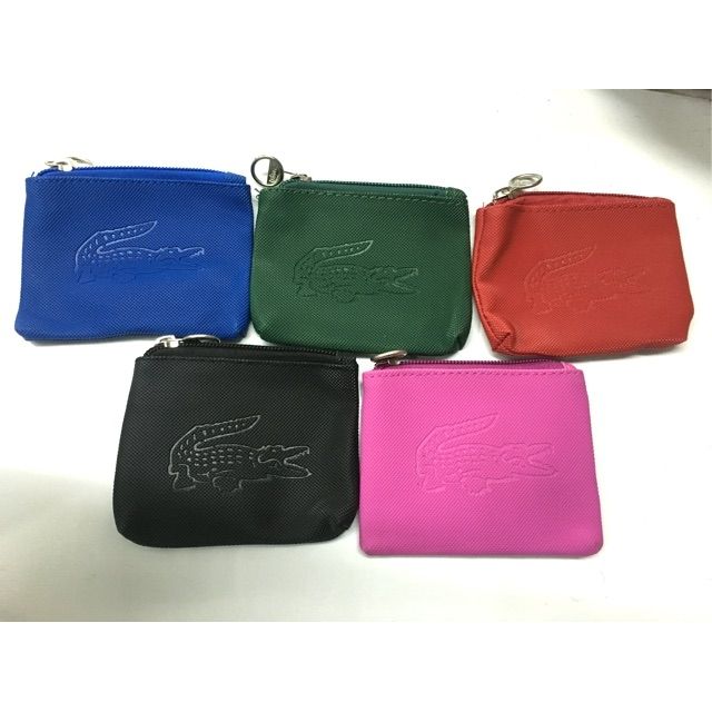 blue leather coin purse
