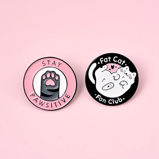 50 Styles Cat Club Enamel Pin Cat Planet Moon Cafe Paw Badge Custom Kitten Brooch Lapel Pin Jeans Shirt Bag Cute Animal Jewelry Gift #4