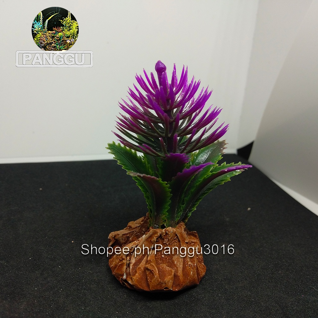 [BP]Aquarium Decoration Artificial Plant Bee Flower Add to Kwe Kwe panggu #6