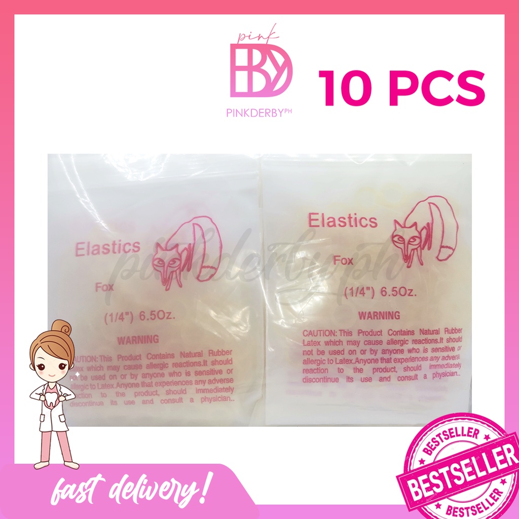 Elastics Fox 1/4 Heavy 6.5 OZ (10 packs) Shopee Philippines