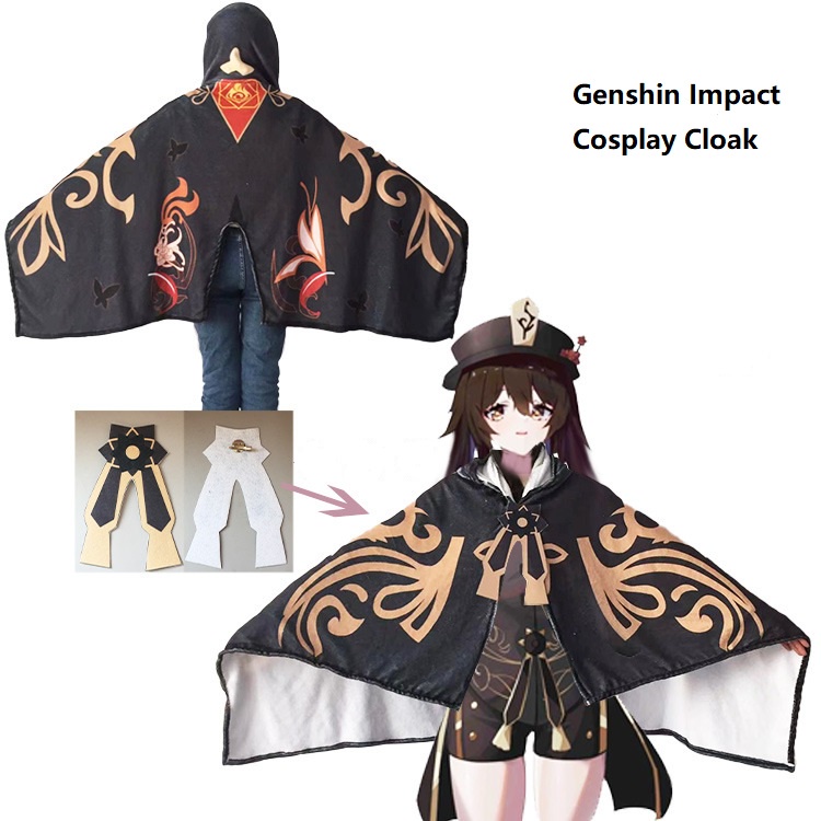 Genshin Impact Cosplay Cloak Hu Tao Cosplay Hoodie 3D Printed Shopee Philippines