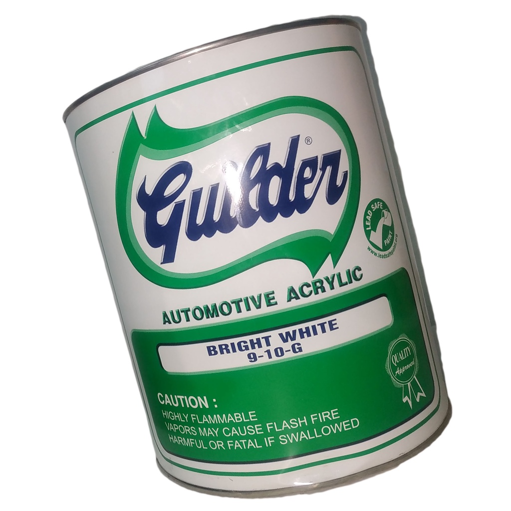 GUILDER AUTOMOTIVE ACRYLIC BRIGHT WHITE PART NO. 910G ( 1 GALLON 1