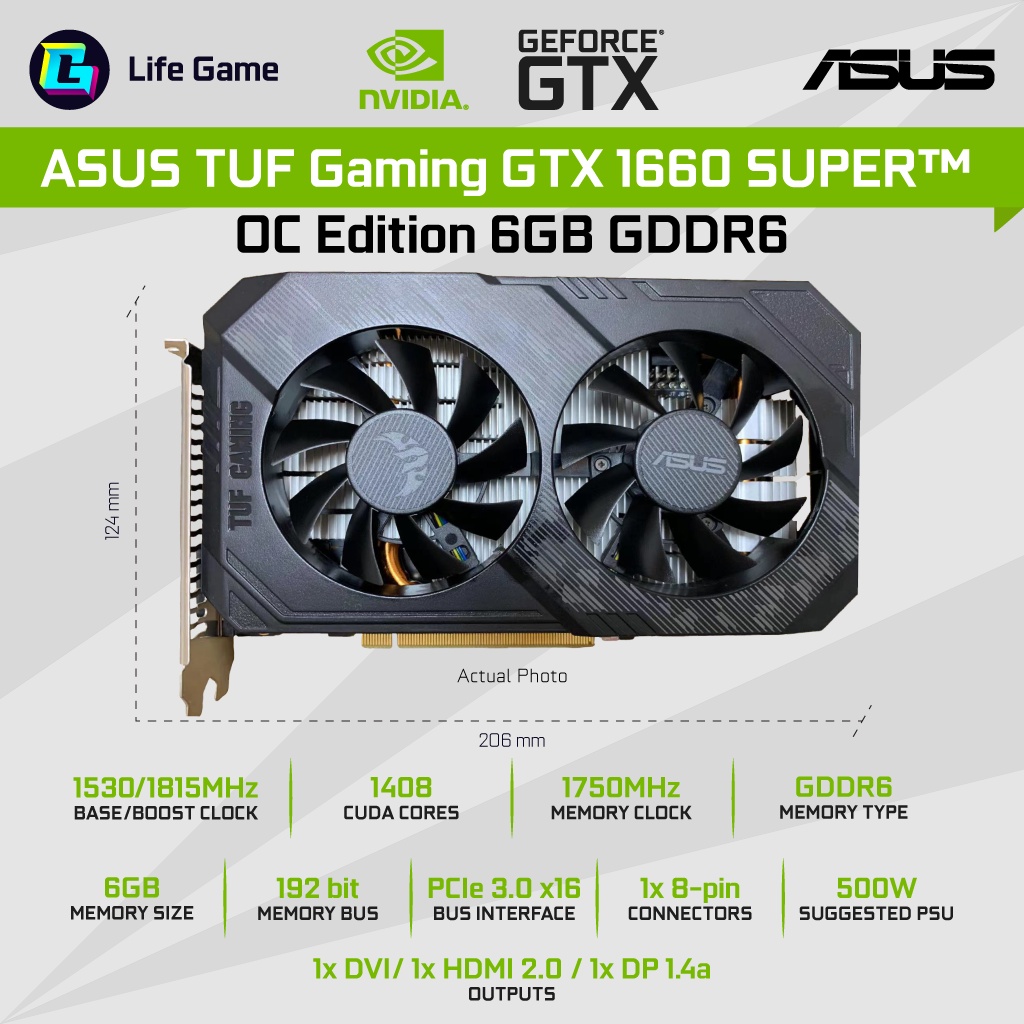 USED ASUS GTX 1660 super 1660s 1660Ti Graphic Card grafik card GPU