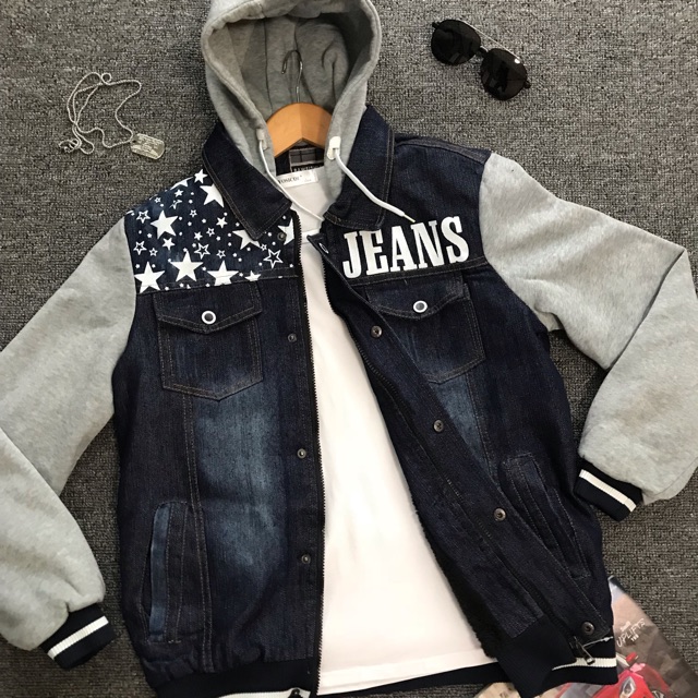 maong jacket with hood