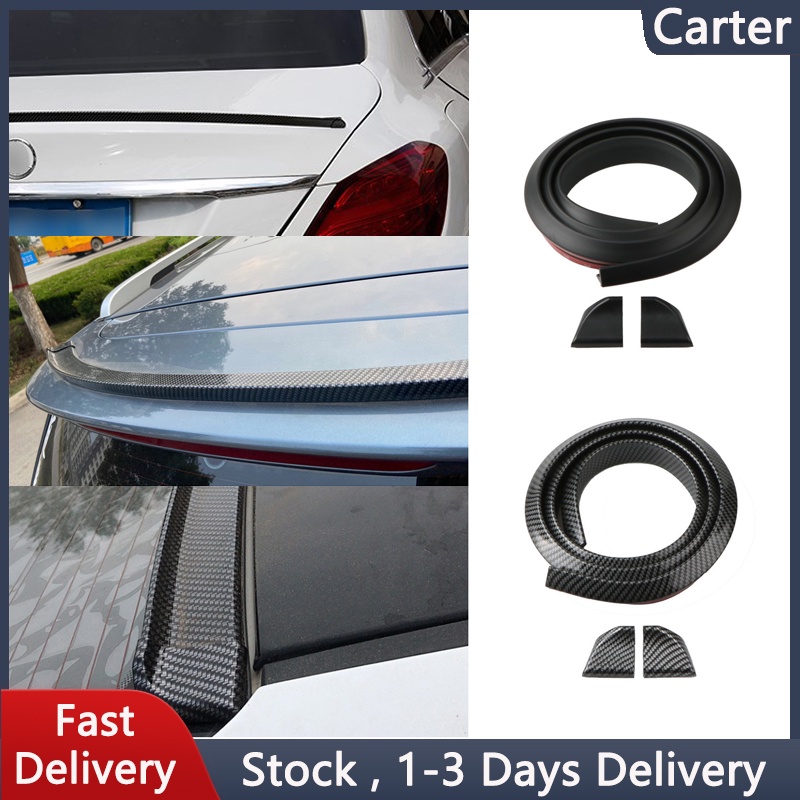 Universal Authentic Ducktail Carbon Fiber Spoiler 1.5M/ Rubber Duck