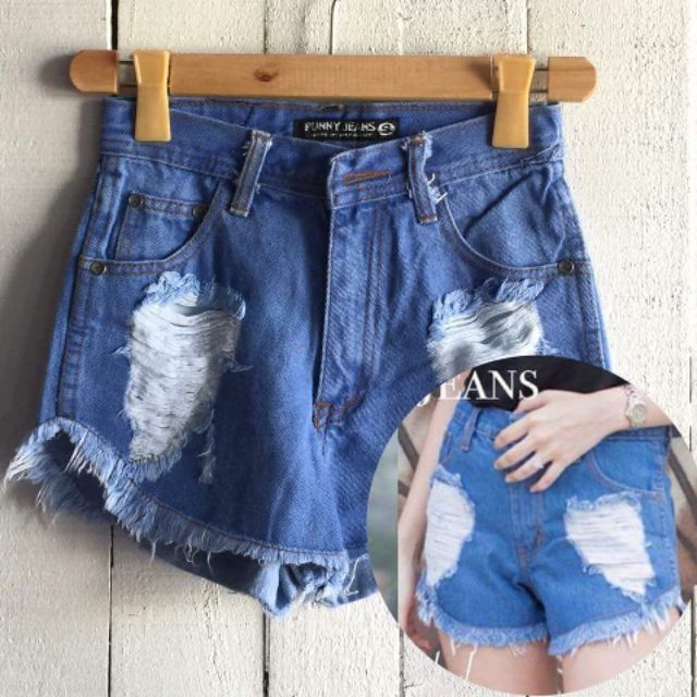 high waisted shorts shopee