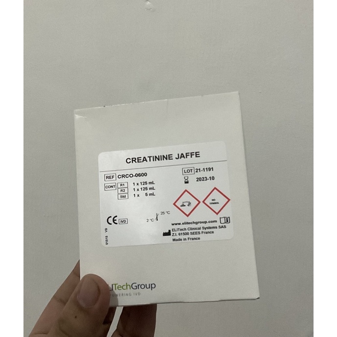 Creatinine Jaffe 2x125ml(250ml) chemistry reagent Shopee Philippines