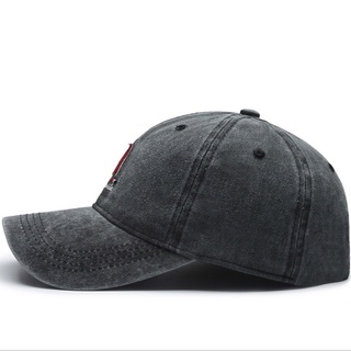 NIUZM0 Wiz Khalifa Style Washing Baseball Hat Painful Denim Cotton Fashion Hat Adjustable Neutral Style Boutique #5
