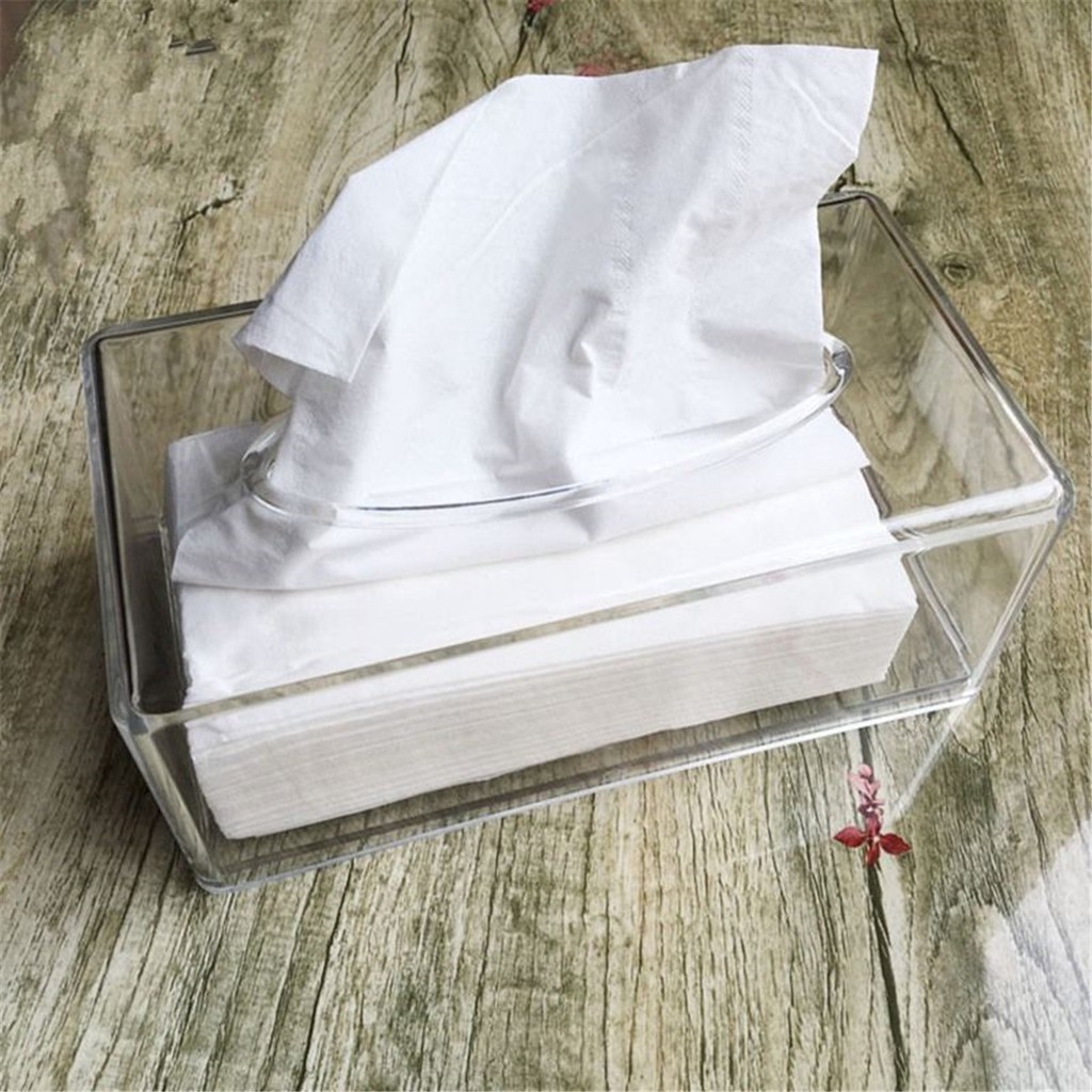 clear tissue box