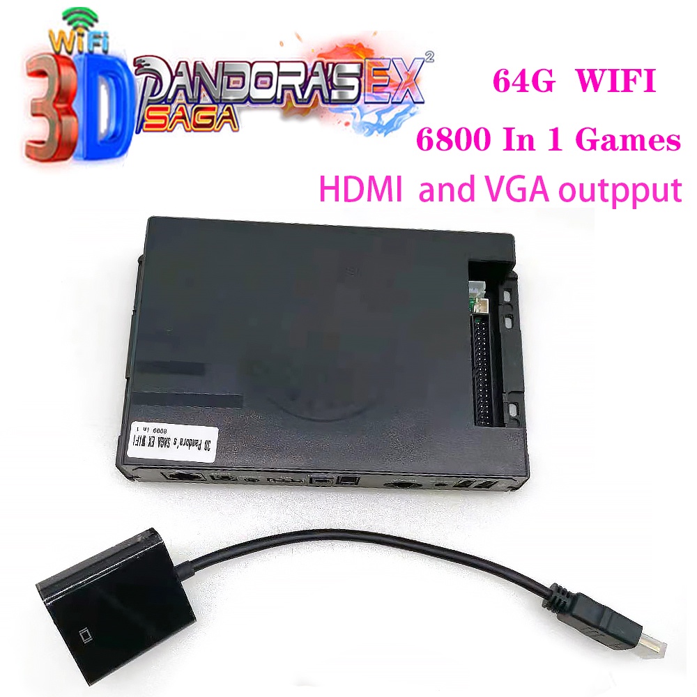New 3D Pandora Saga EX GT Box 14 4800 & 5200 & 6800 & 8000 In 1 Game Board  Wifi Download More Arcade | Shopee Philippines