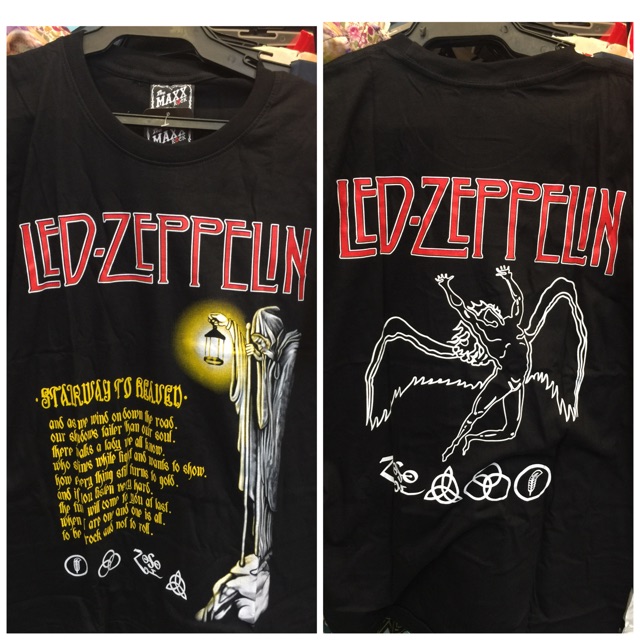 black led zeppelin shirt