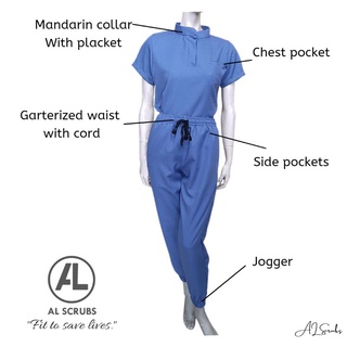 AL SCRUBS Alex Scrub Suit (Periwinkle Blue) | Shopee Philippines
