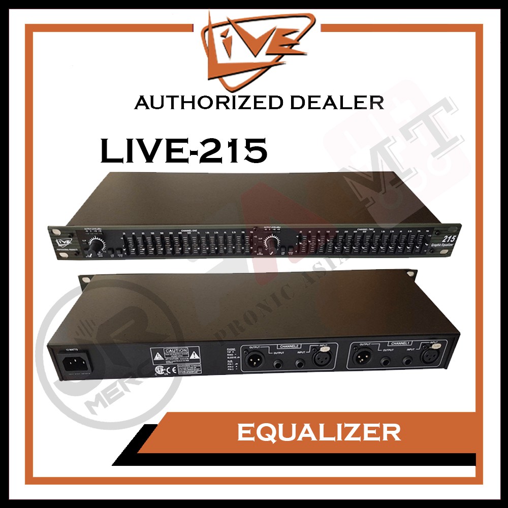 LIVE 215 Dual 15 Band Graphic Equalizer (Live-215) | Shopee Philippines