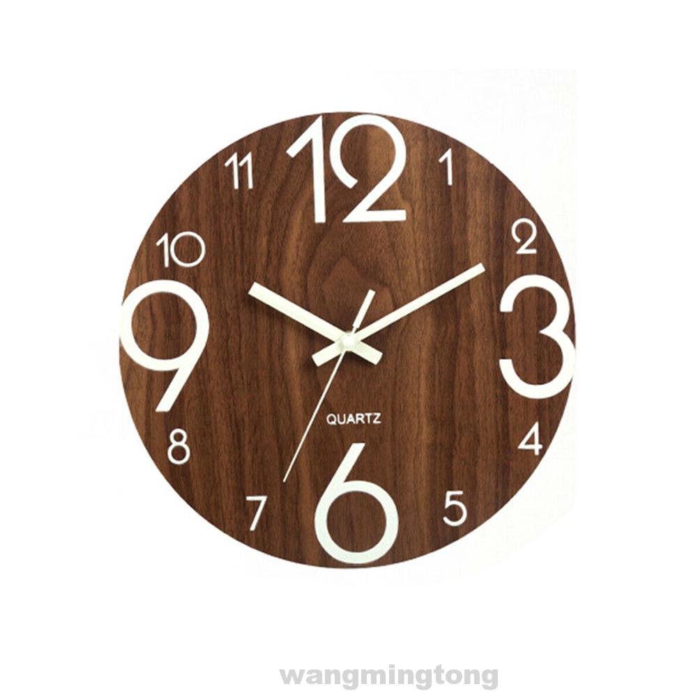 Battery Powered Living Room No Tick Luminous Wall Clock Wangmanmingtong Shopee Philippines