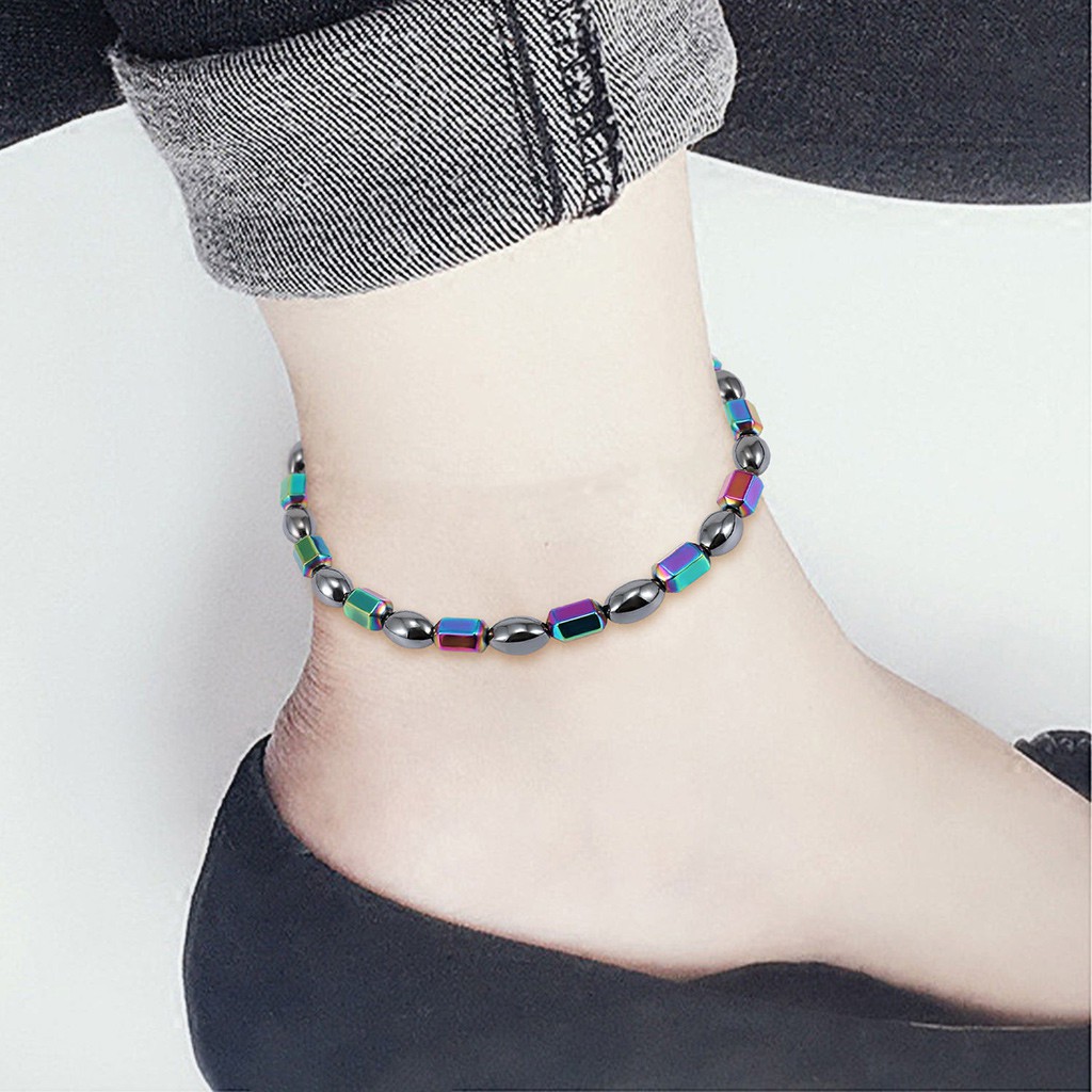 stone anklets and bead anklets