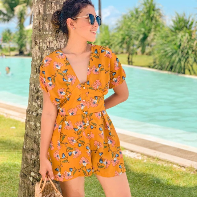 Stylelaland Ibiza Floral Printed Sexy Summer Romper Jumpshort | Shopee  Philippines