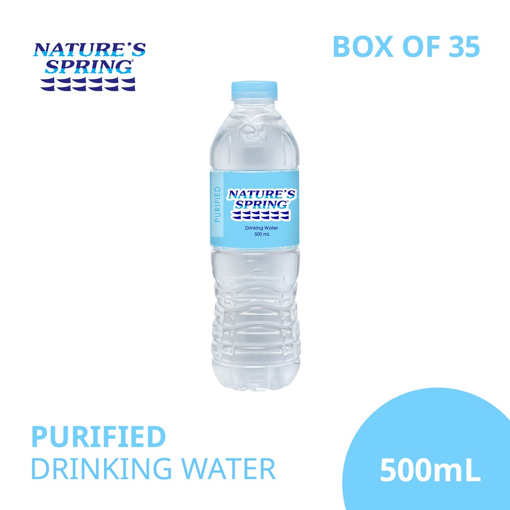 Nature's Spring Purified Water 500 mL | Shopee Philippines