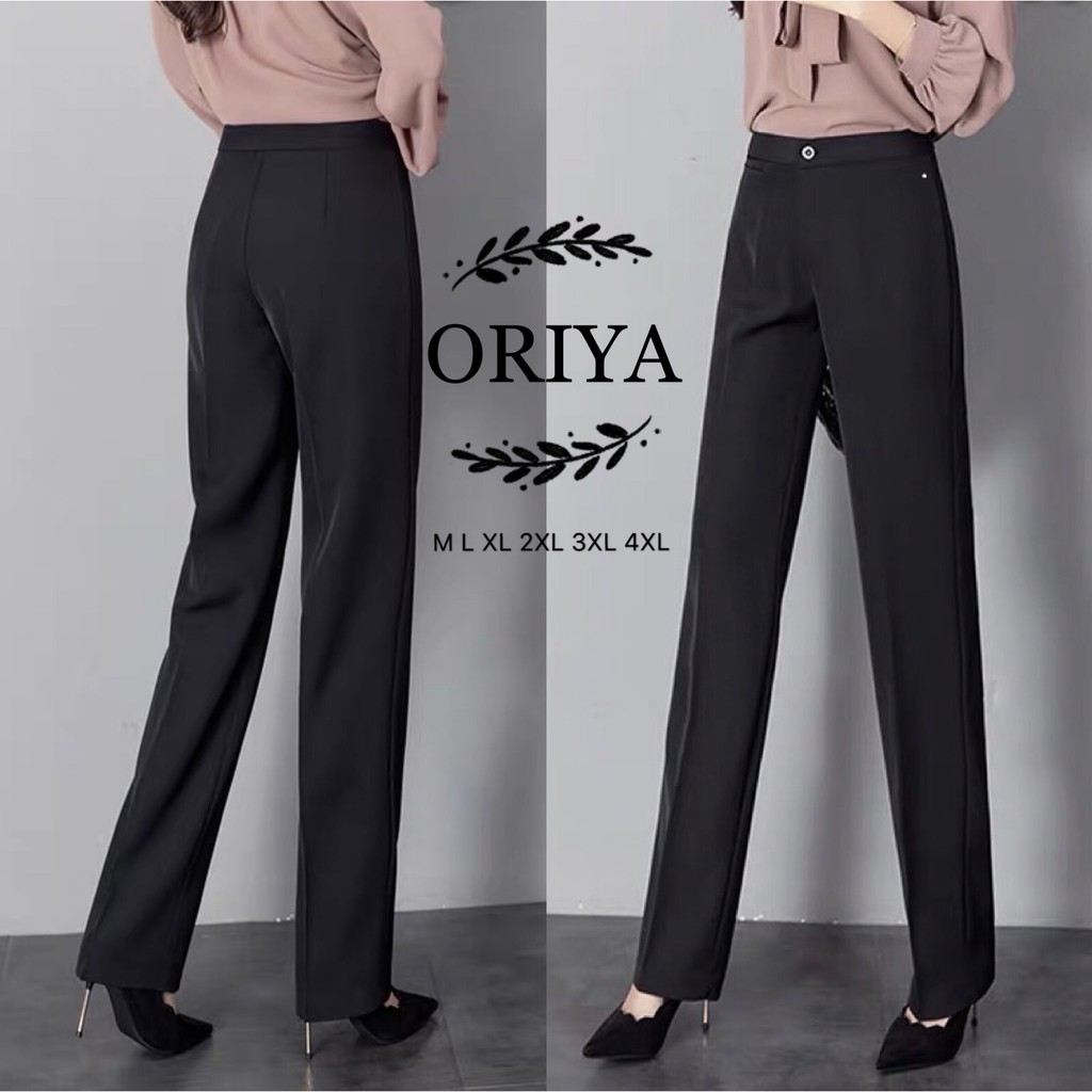 Women Office Plus Size Slacks M To 4XL Shopee Philippines