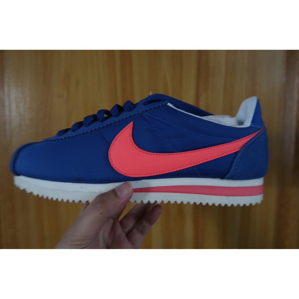 nike cortez blue and pink